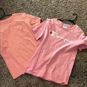 Set of 2 pink tees